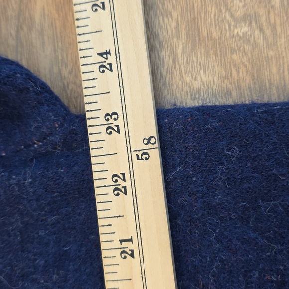 Daisy Street Teddy Crew Neck Pullover Sweater Blue Medium - Picture 12 of 15